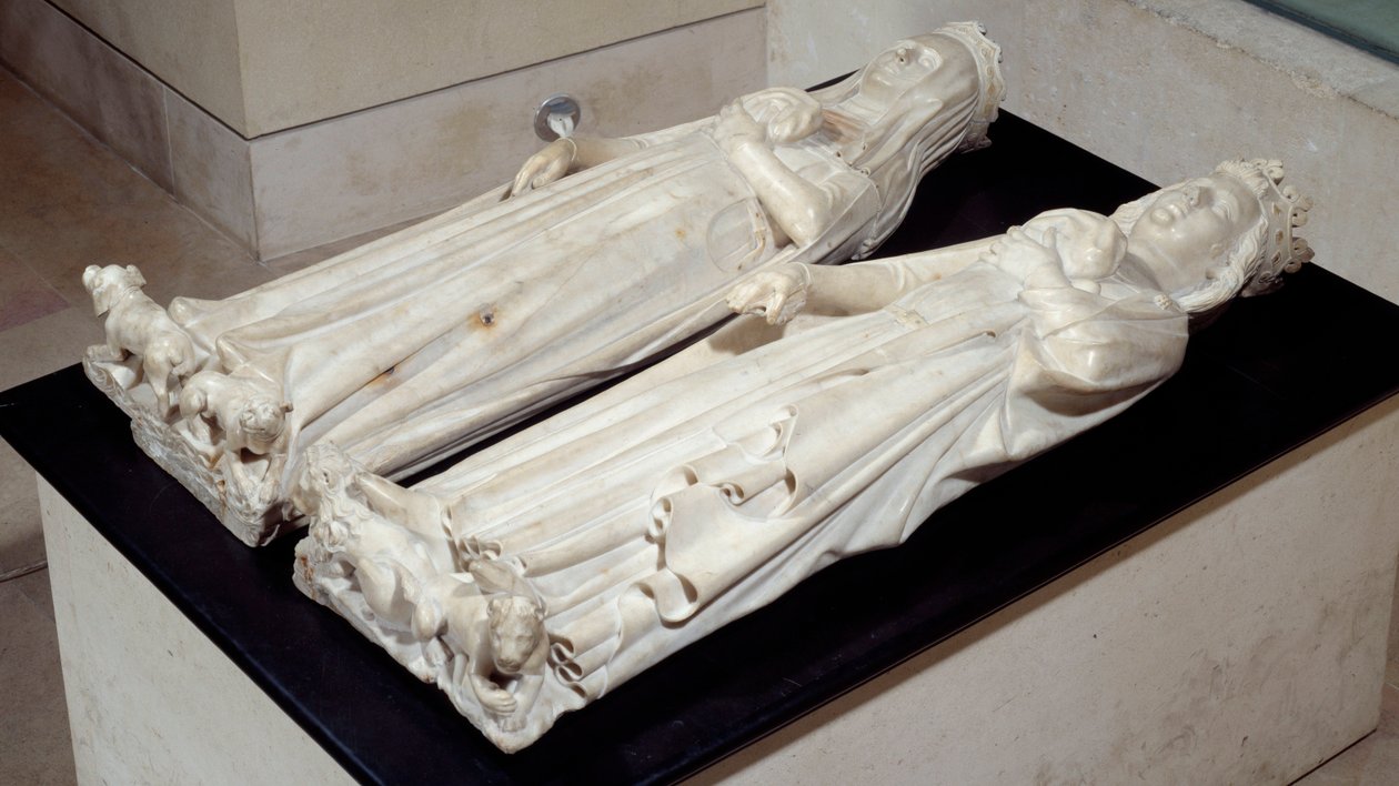 Tombeau des entrailles de Charles IV le Bel (1293-1328) et Jeanne d