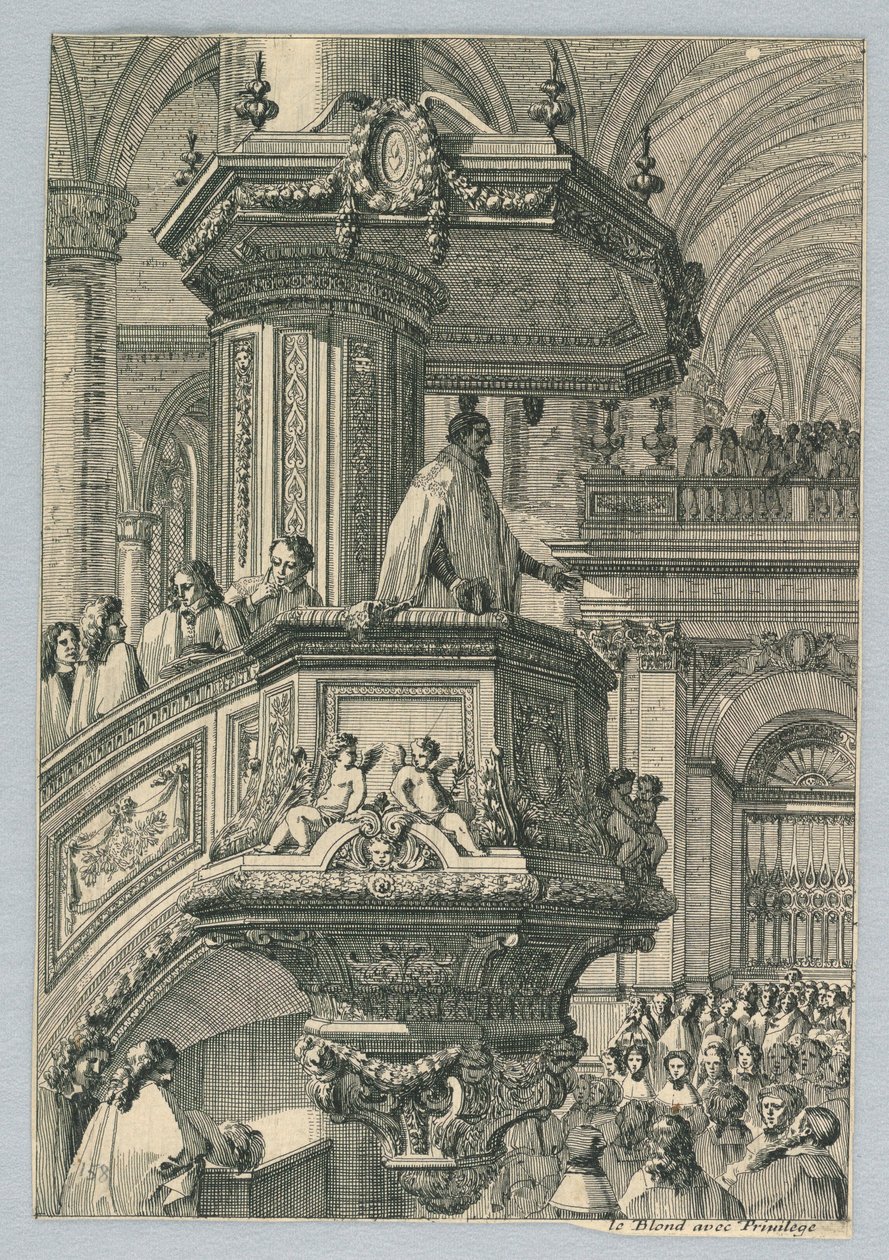 Conception pour une chaire - Jean le Pautre