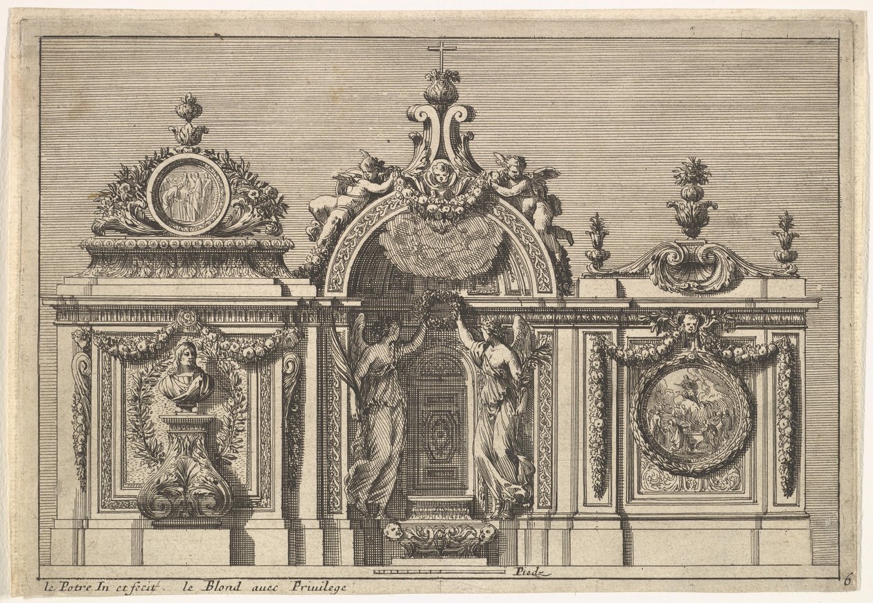 Conception pour un tabernacle avec deux variantes, de: Tabernacles à l