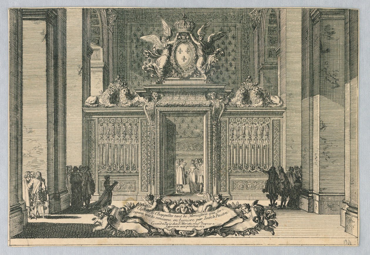 Grilles pour chapelles, de "Clostures de Chapelles" - Jean le Pautre
