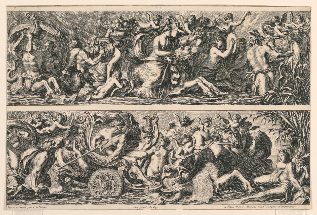Deux frises, de "Frises Feuillages et Autres Ornements" - Jean le Pautre