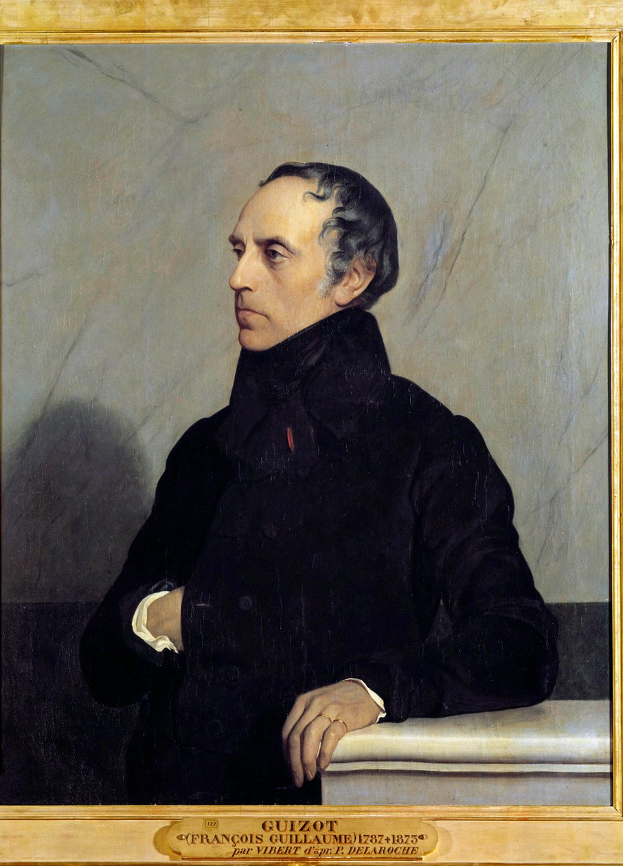 Portrait de François Pierre Guillaume Guizot (1787-1874), ministre et historien - Jean or Jehan Georges Vibert