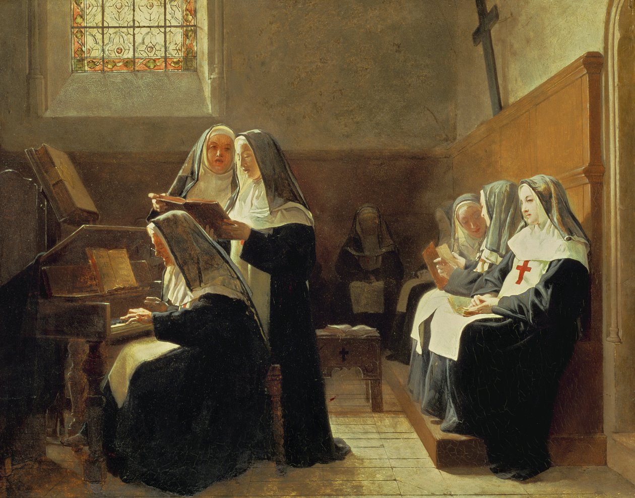 Le Chœur du couvent, 1865 - Jean or Jehan Georges Vibert