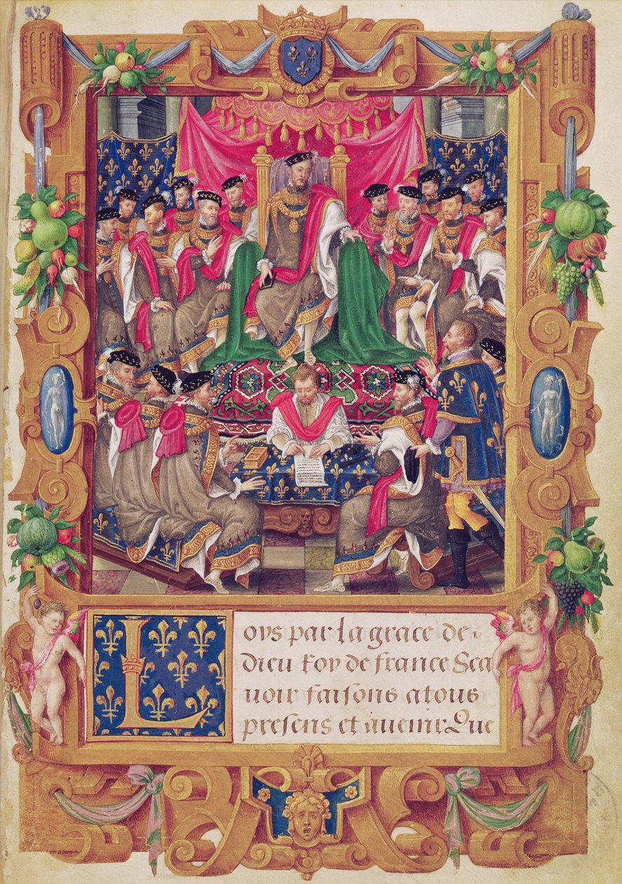 Henri II préside une réunion de chapitre de l