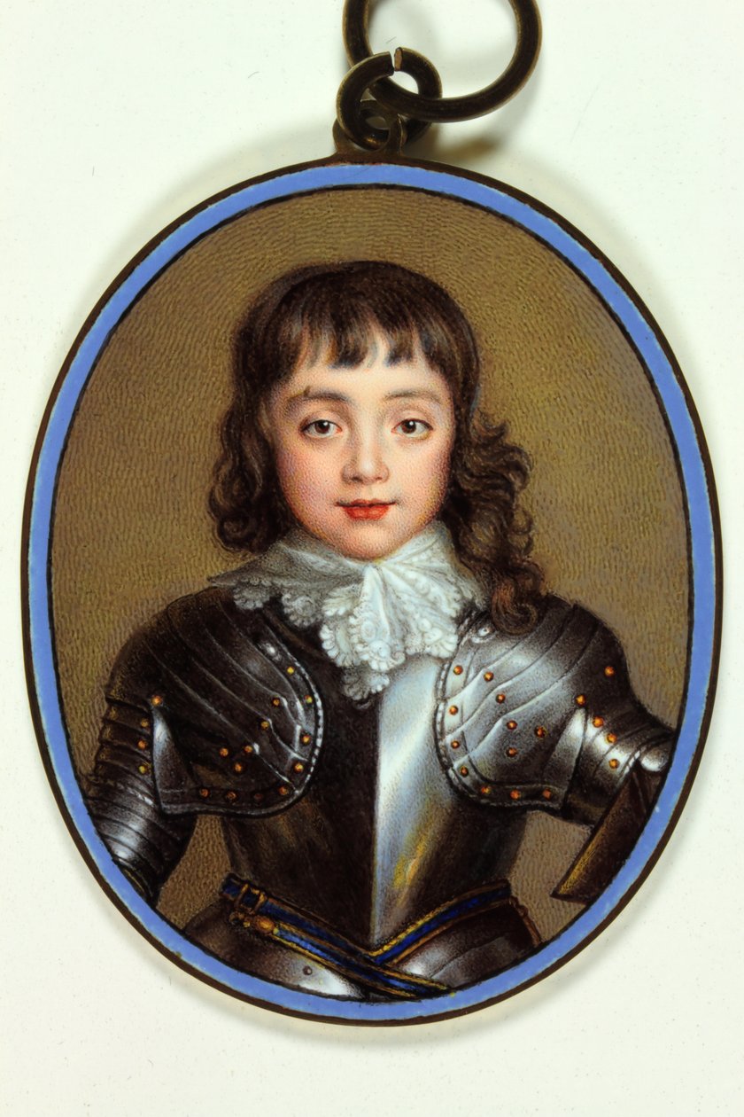 Charles, Prince de Galles, plus tard Charles II - Jean the Elder Petitot