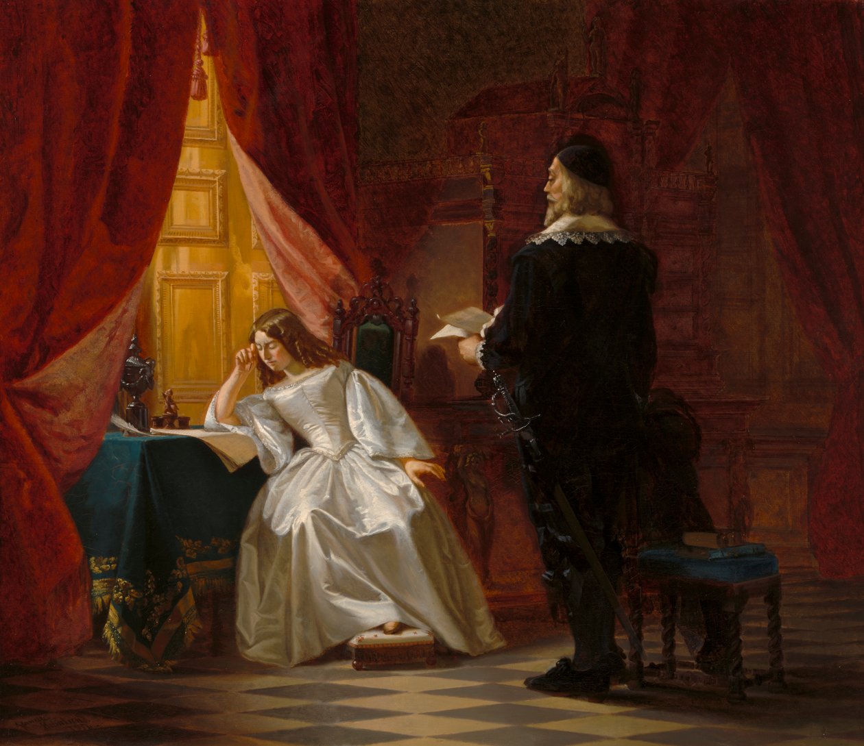 La Reine Christina et le Grand Chancelier Axel Oxenstierna - Jeanette Möller