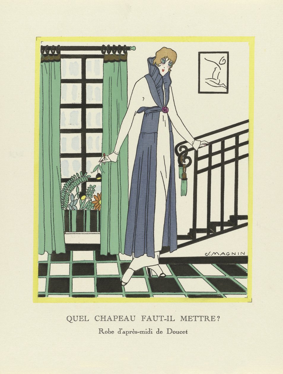 Quel chapeau faut-il mettre ?, pub. 1914 - Jeanne Magnin