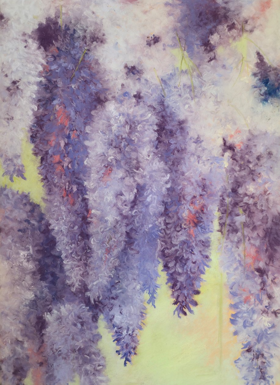Fleurs de glycine, 2023 (pastel sur papier) - Jeanne Maze