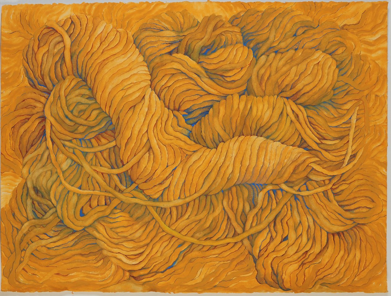 Ocre jaune de laine, 2013 (gouache sur papier) - Jeanne Maze