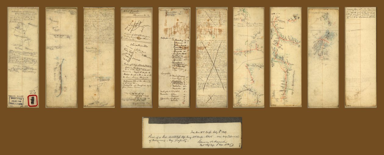 Mémoires de J. Hotchkiss, Top. Eng, Hd. Qrs, 2nd Corps, A.N.Va. - (Chancellorsville, Virginie). LOC 2005625049 - Jedediah Hotchkiss