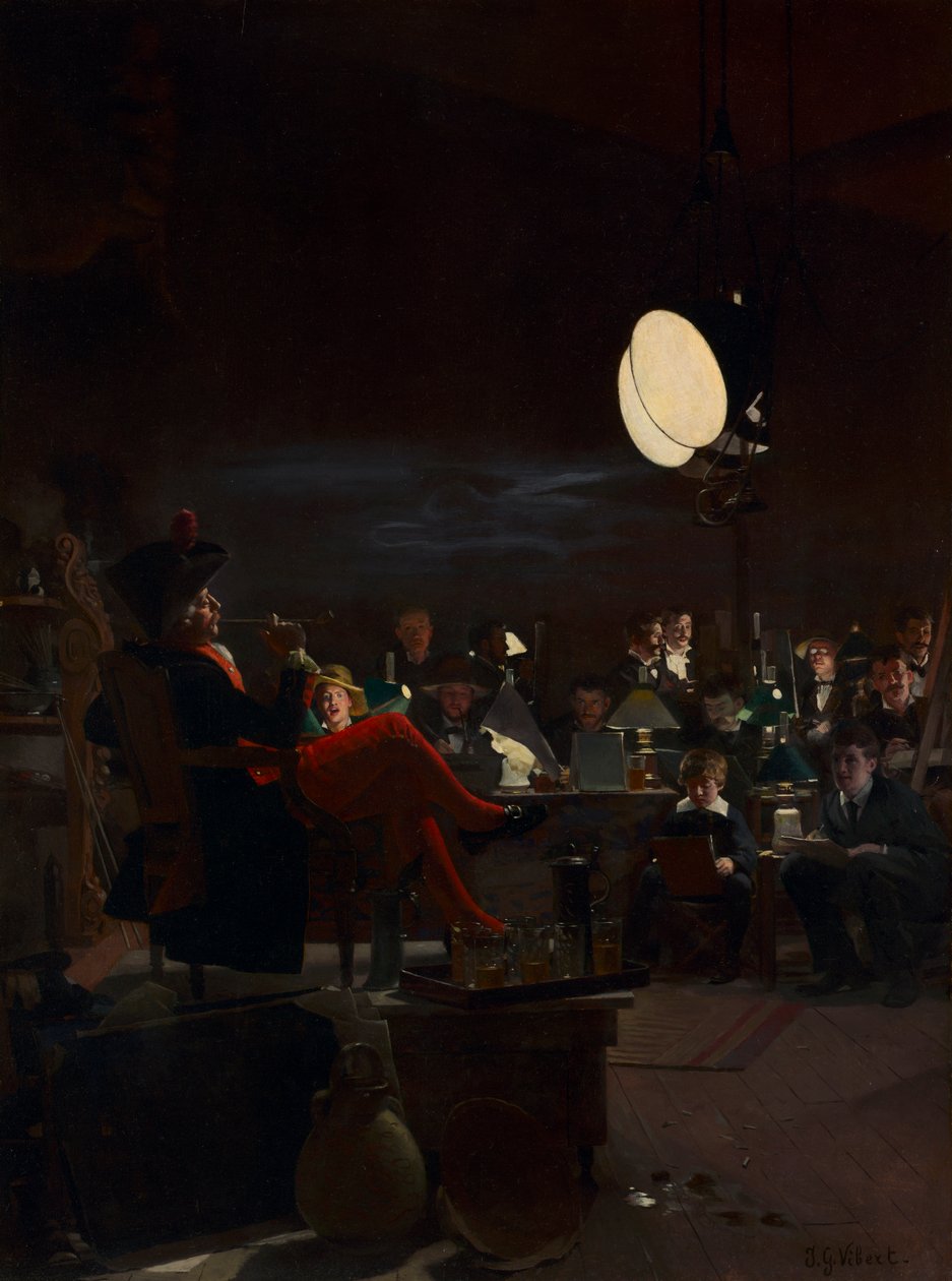 Une Classe de Nuit - Jehan Georges Vibert