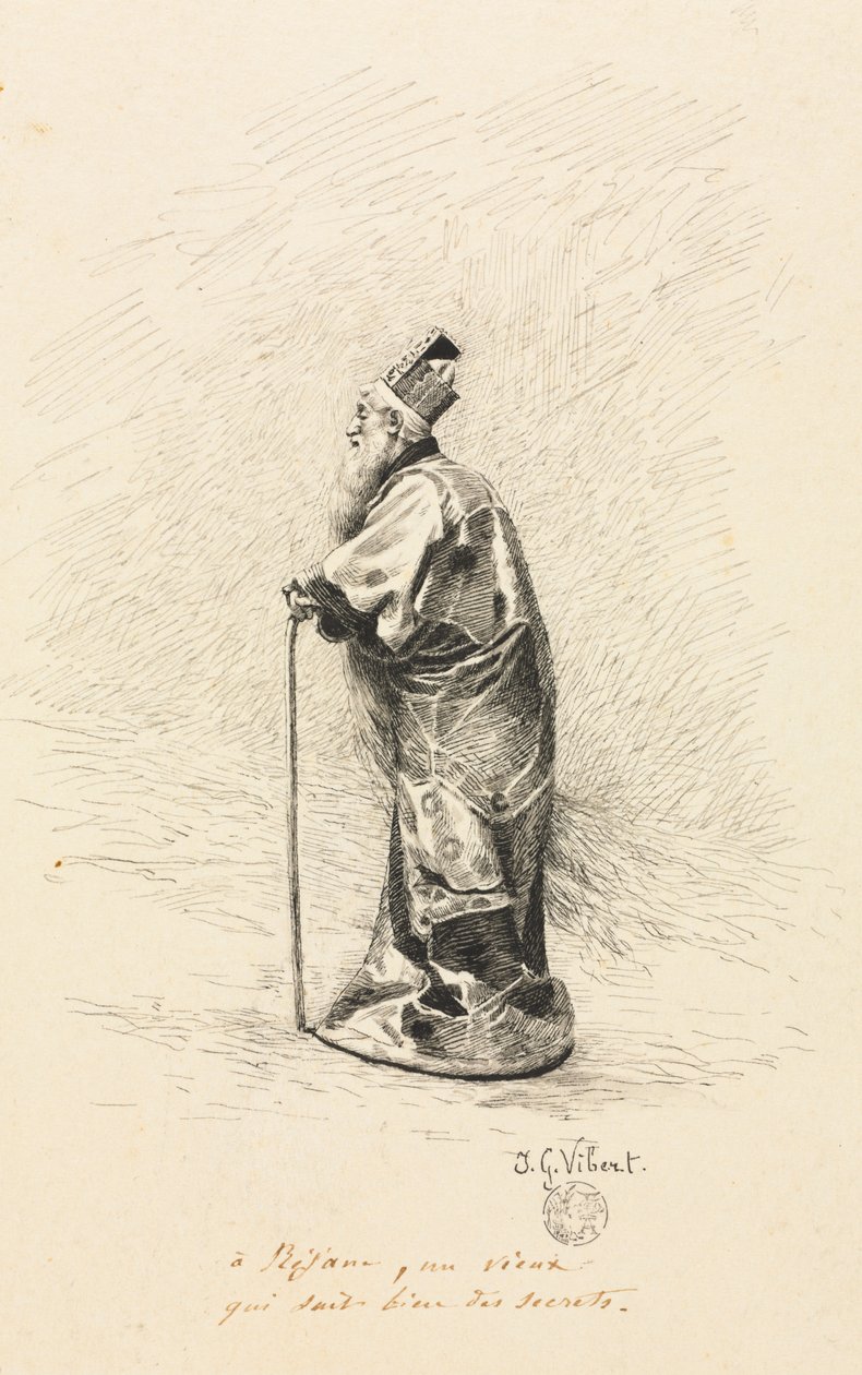 Étude pour le magicien dans "Conte de Fée" - Jehan Georges Vibert