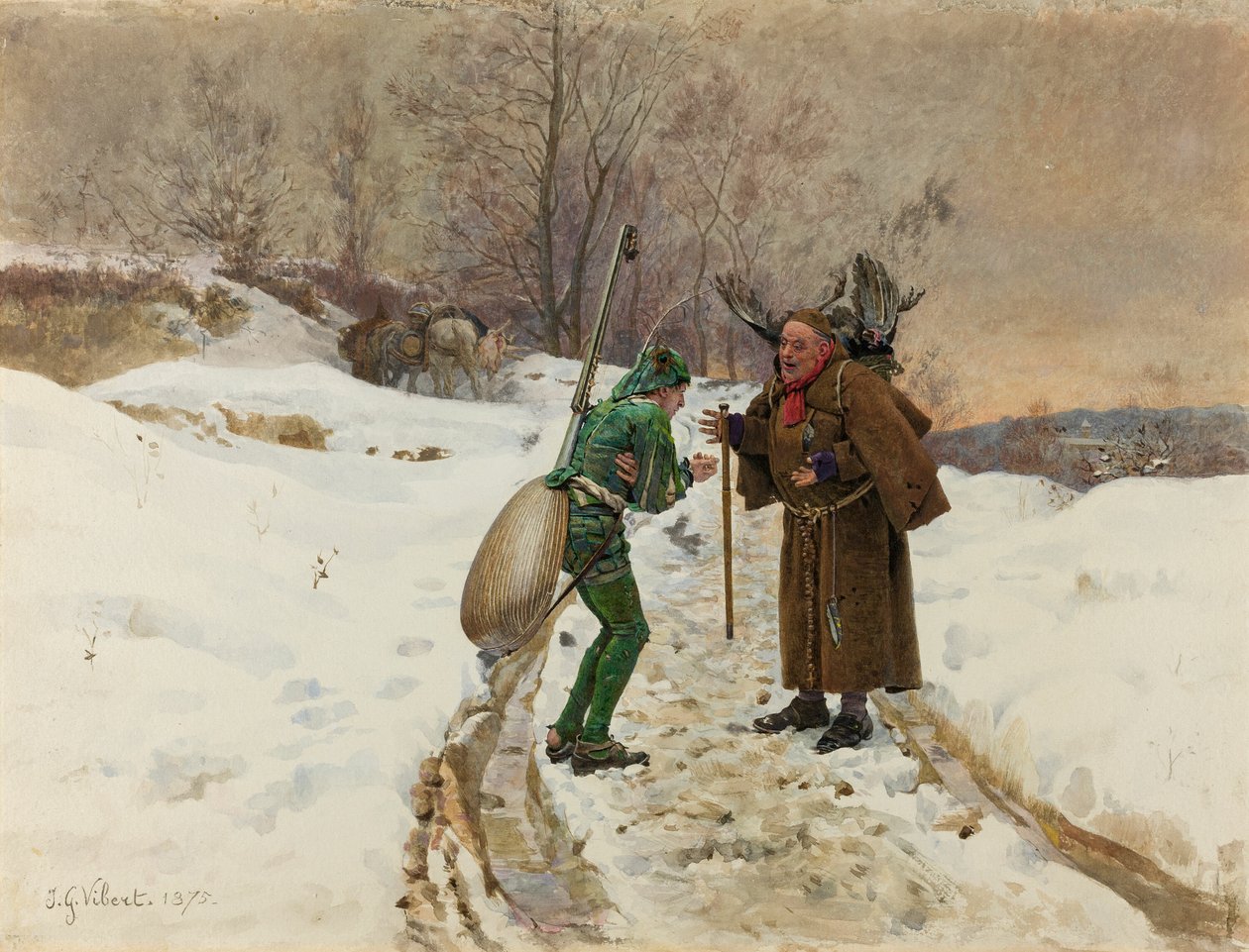 La fourmi et la cigale - Jehan Georges Vibert