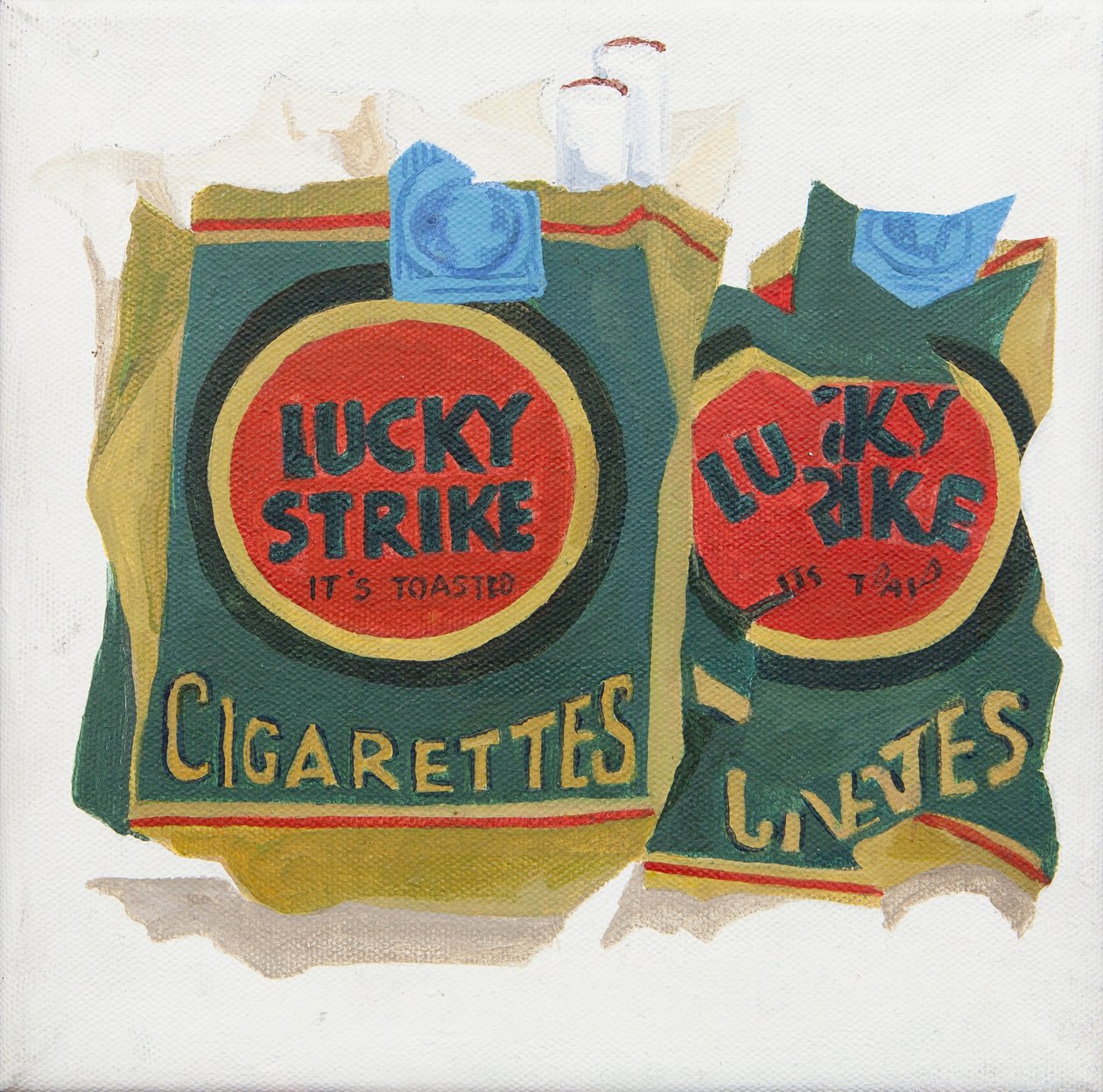 Paquets de Lucky Strike verts (acrylique) - Jennifer Abbott