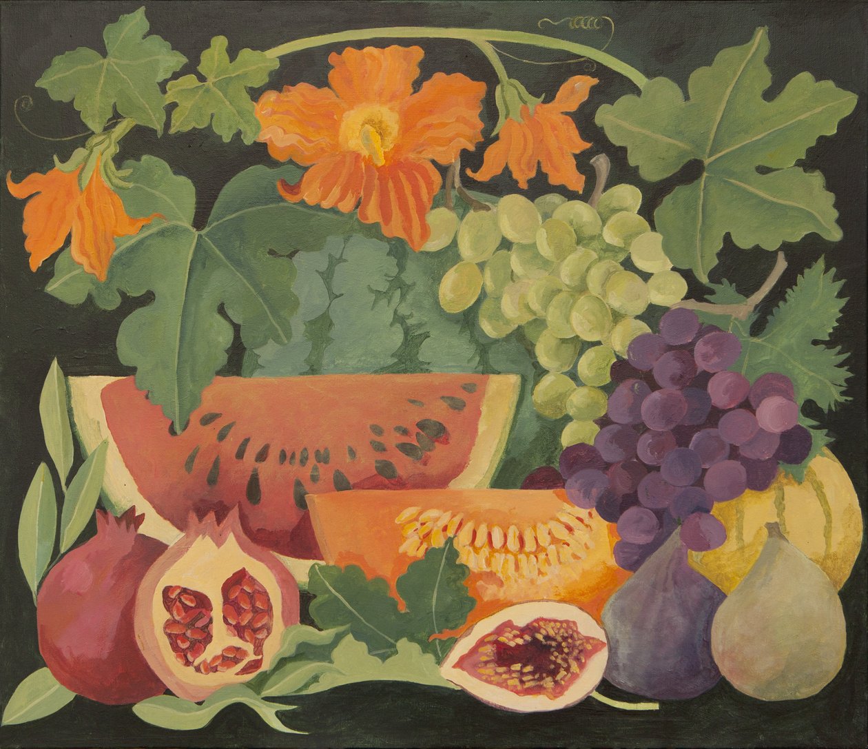 Mélange de fruits et fleurs de melon - Jennifer Abbott