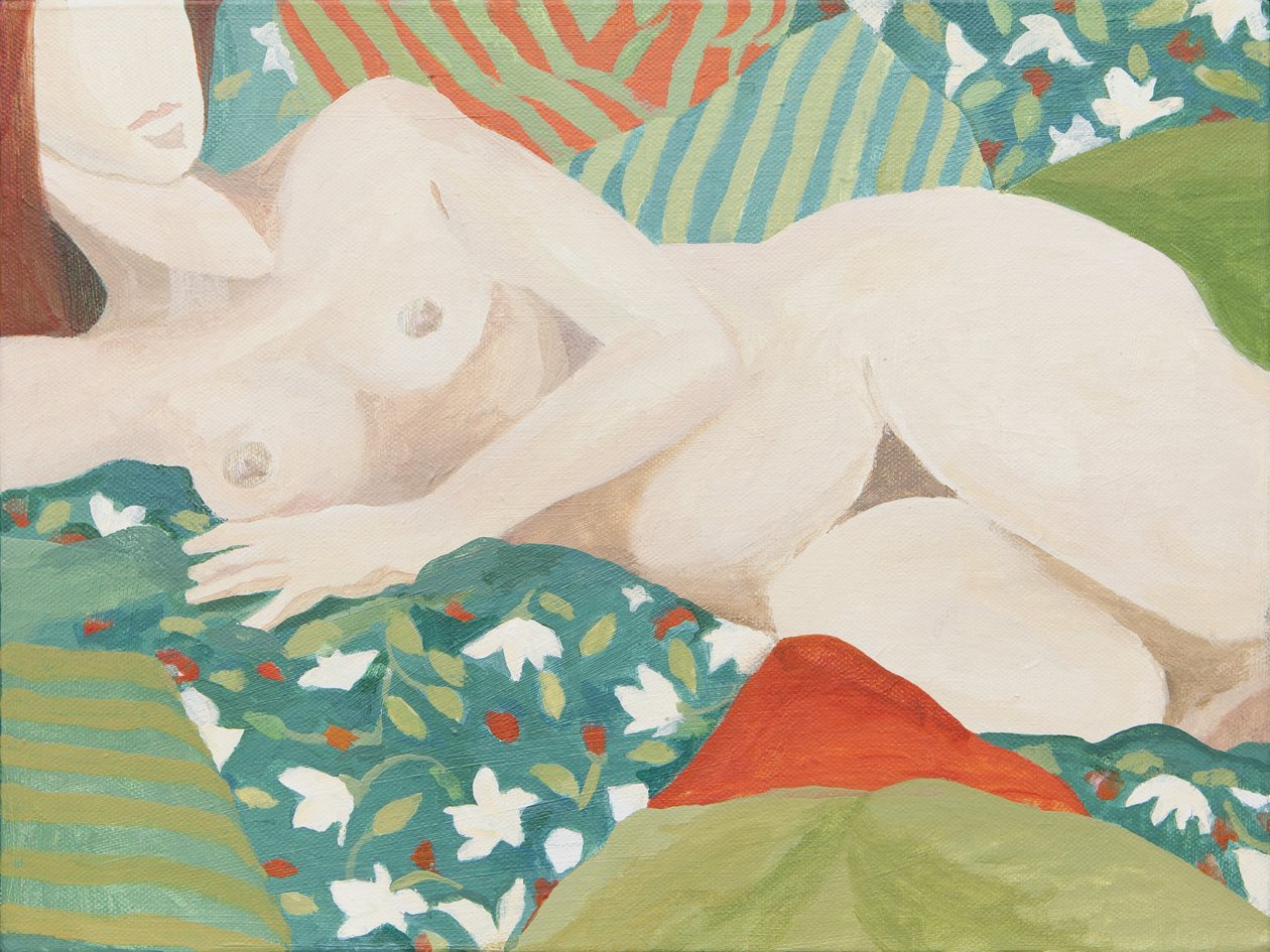 Nu couché (acrylique) - Jennifer Abbott
