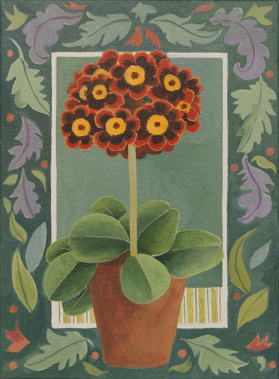 Primevère rouge et noire (acrylique) - Jennifer Abbott