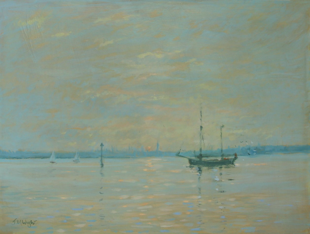 Coucher de soleil sur Southampton Water - Jennifer Wright