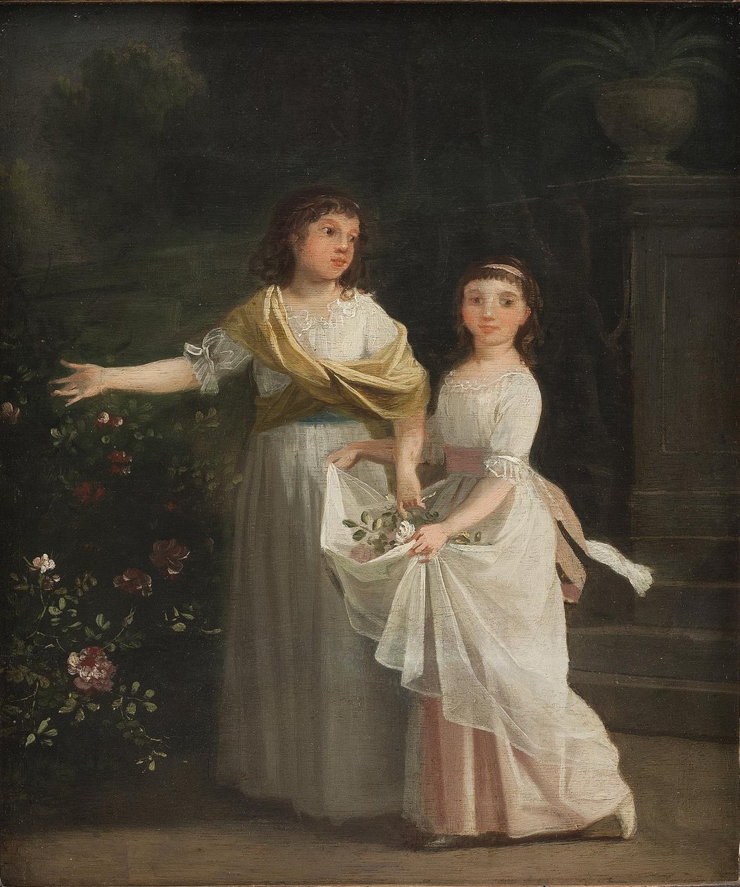 Les filles du consul général Johan Christian Pingel dans un jardin - Jens Juel