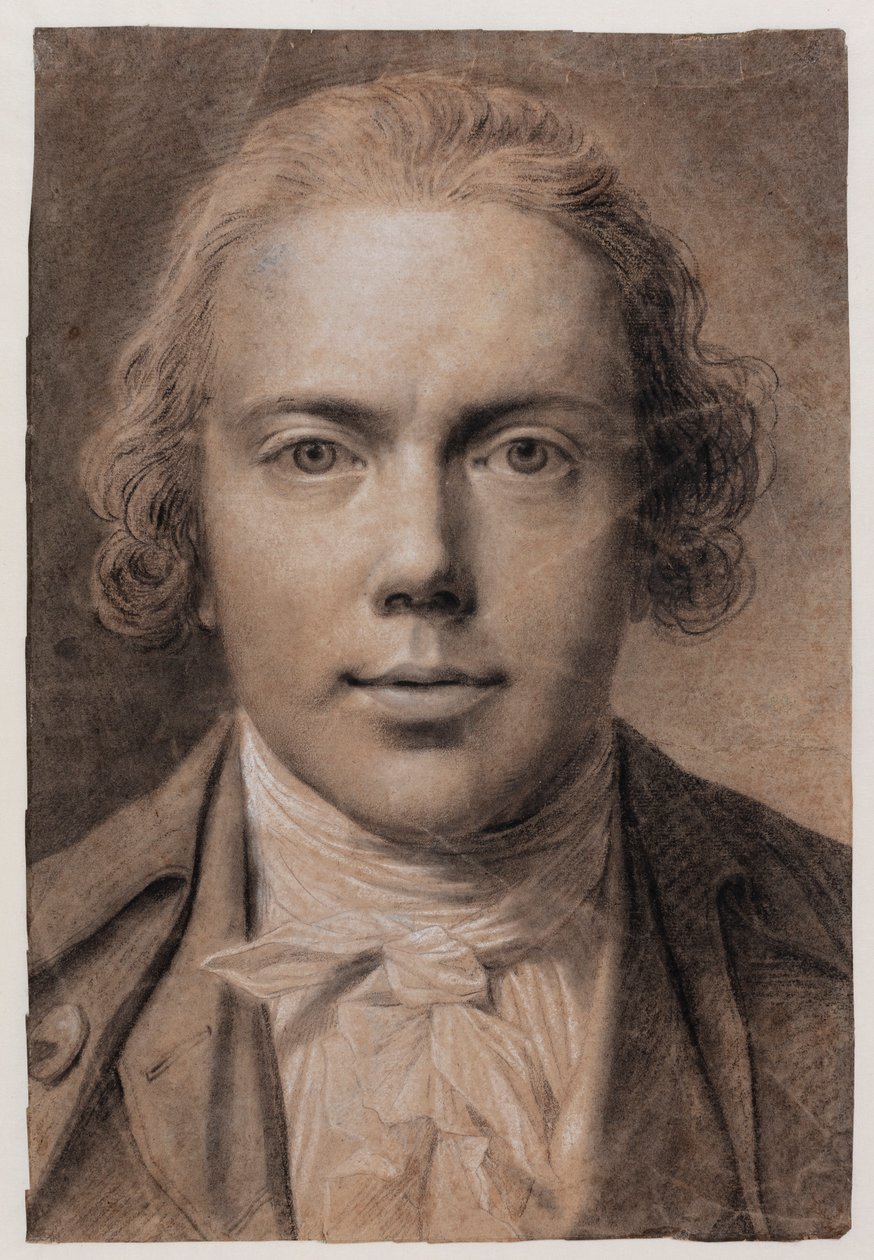 Autoportrait, buste de face - Jens Juel