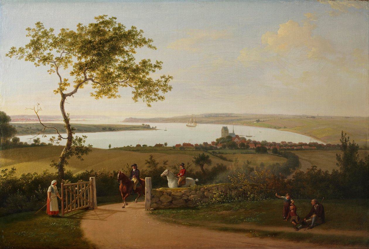 Vue du Petit Belt depuis une colline près de Middelfart - Jens Juel