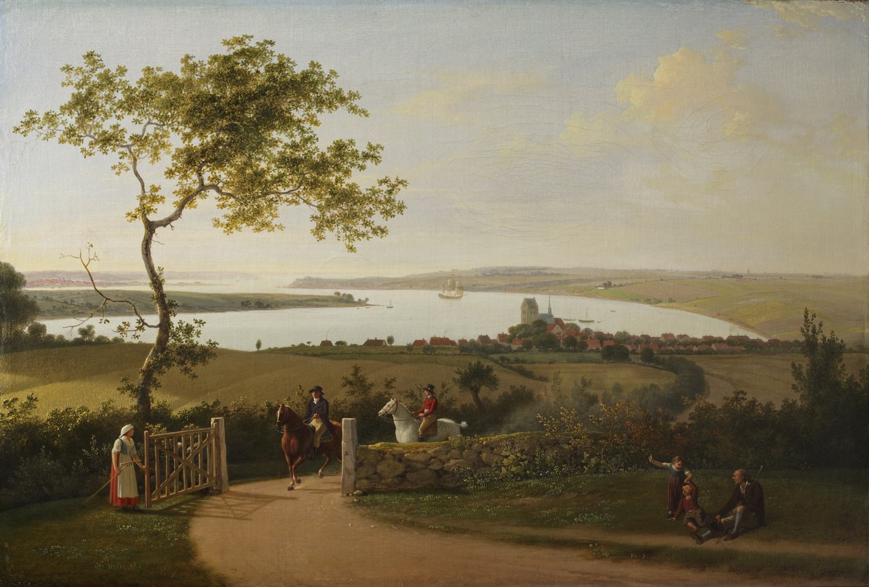Vue sur le Petit Belt (Lillebælt) depuis une colline près de Middelfart - Jens Juel