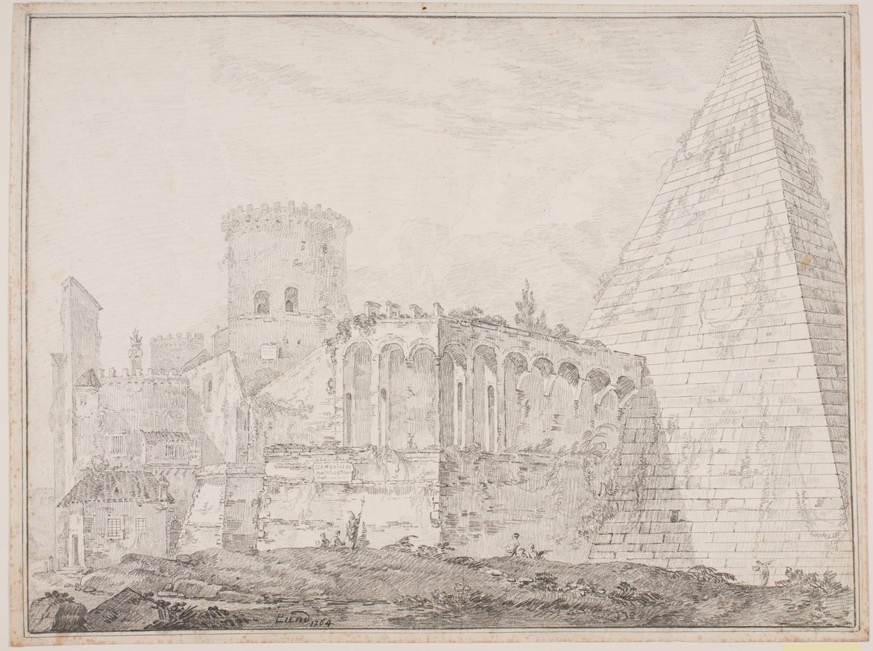 Pyramide de Cestius près de Porta S. Paulo - Jens Petersen Lund
