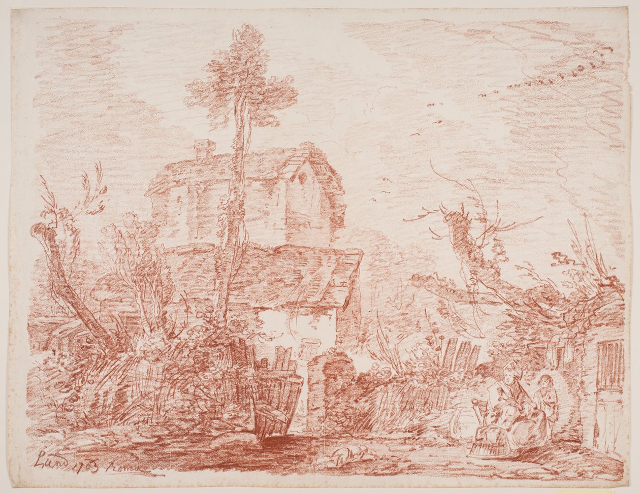 Paysage imaginaire italien - Jens Petersen Lund
