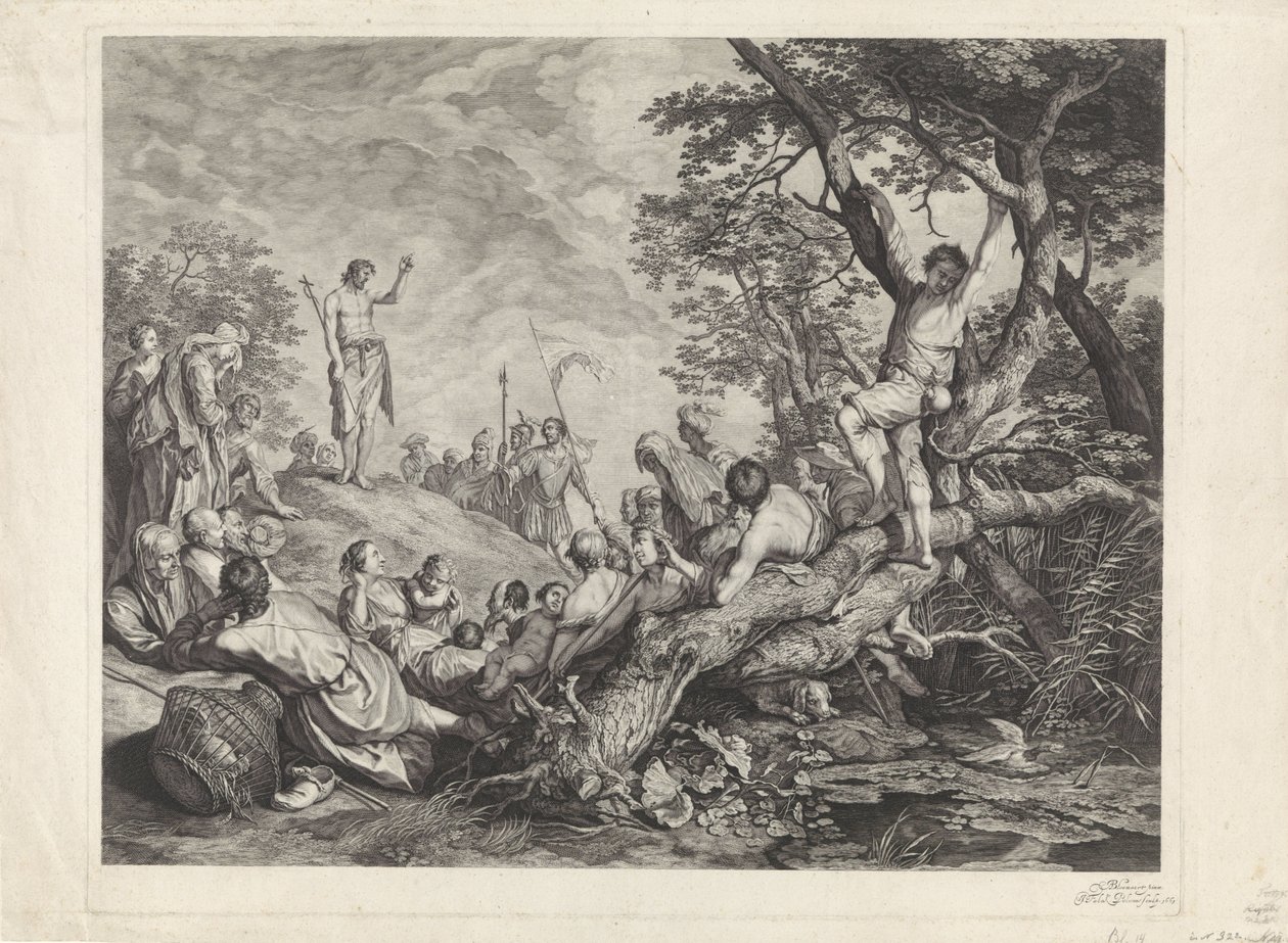 Jean-Baptiste prêche dans le désert - Jeremias Falck