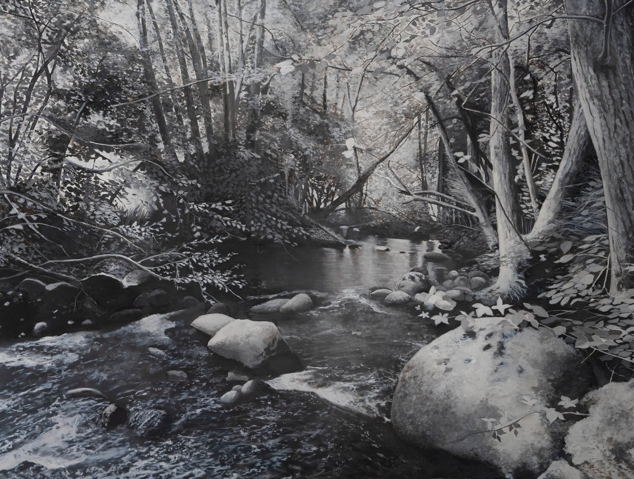Paysages fluviaux, 2024 (huile sur toile) - Jerome Glomaud