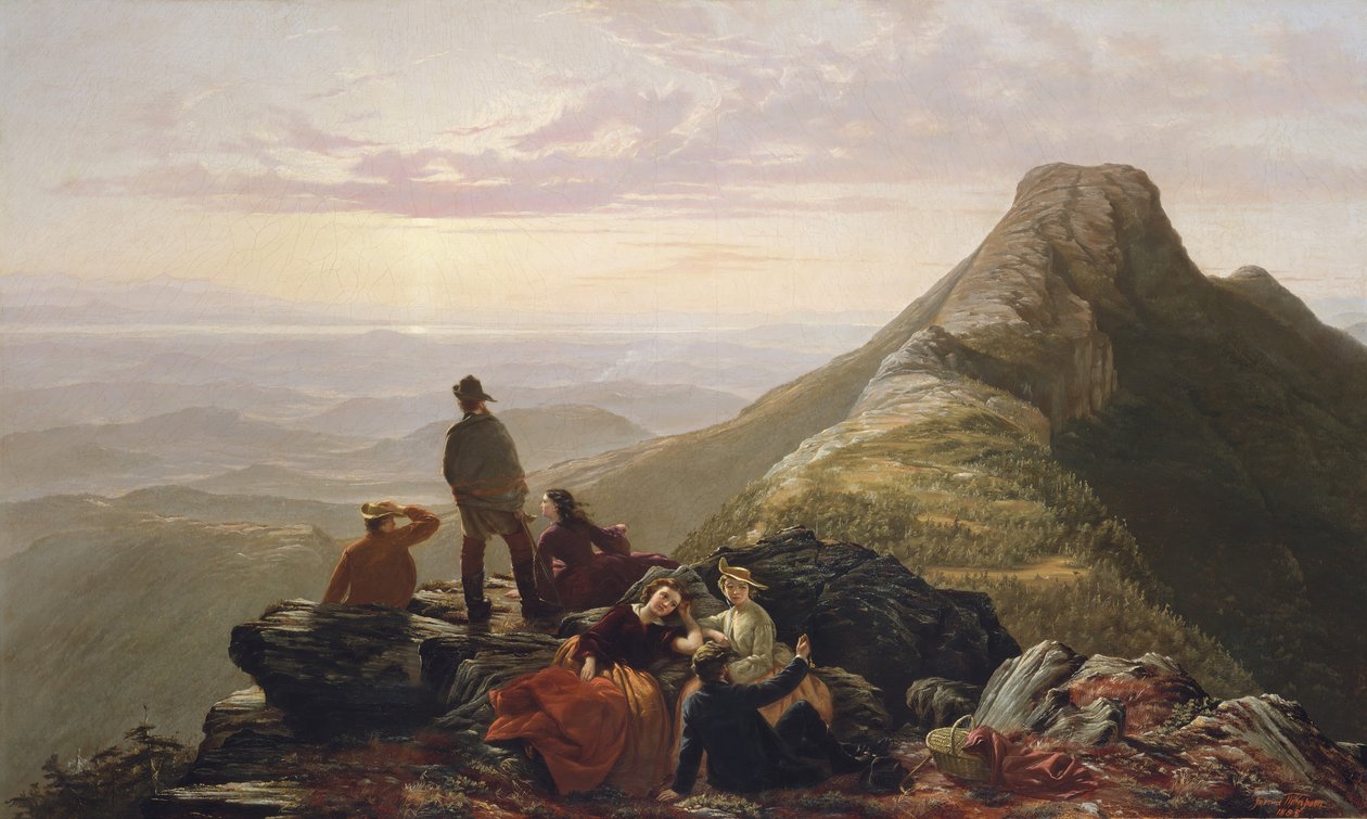 La fête retardée sur Mansfield Mountain, 1858 - Jerome Thompson