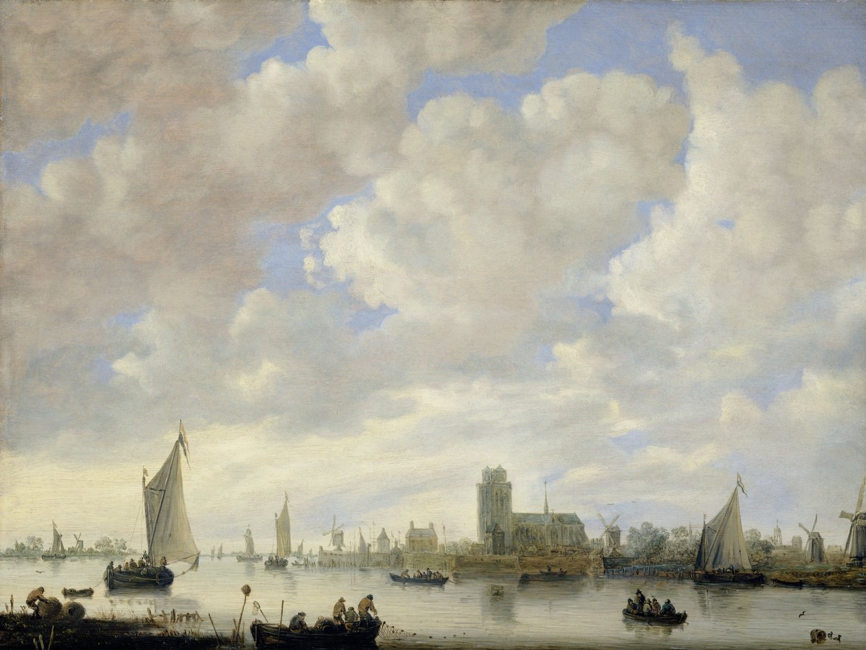 Vue de la Merwede à Dordrecht, c.1660 - Jeronimus van Diest