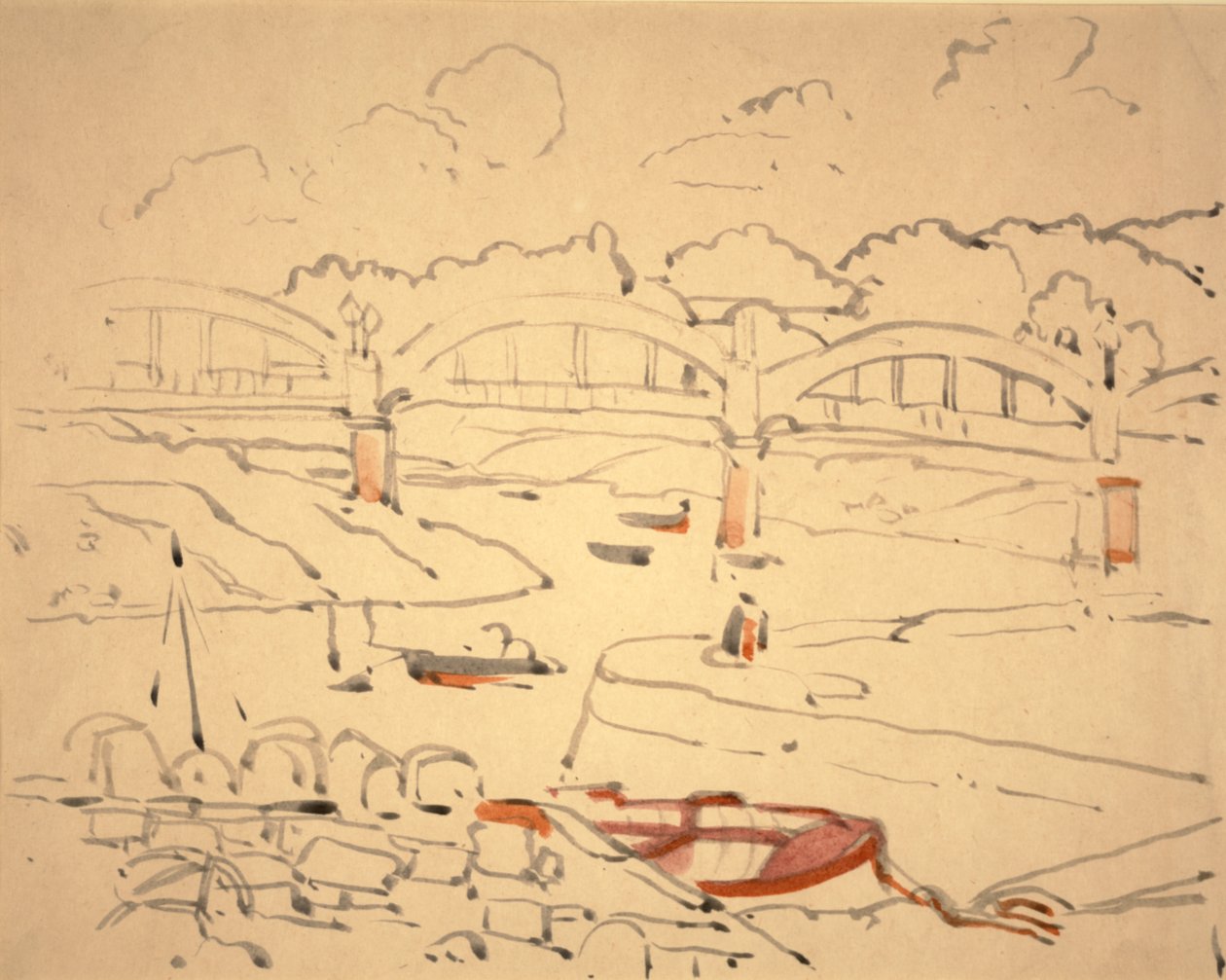 Illustration pour "Le Livre des Ponts", c.1911 - Jessie Marion King
