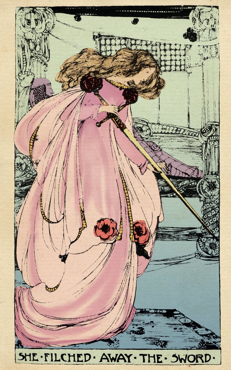 La Fée Morgane vole Excalibur pour que son amant l