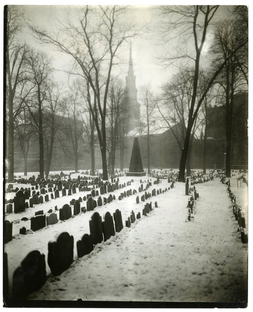 Ancien cimetière Granary, Boston, États-Unis, vers 1902-10 - Jessie Tarbox Beals
