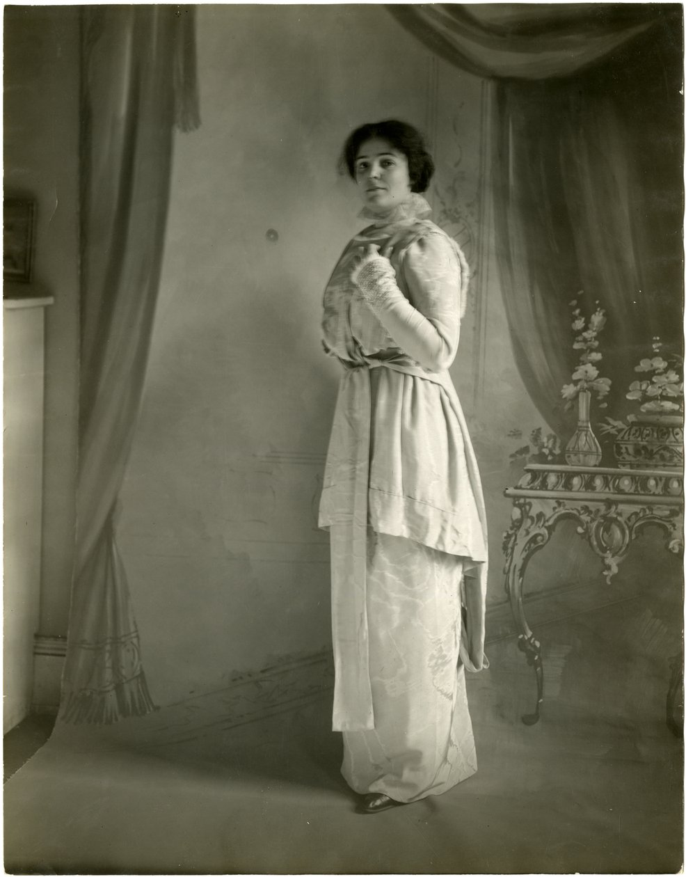 Orchidée moirée, Maurice, vers 1905-18 (photo gélatino-argentique) - Jessie Tarbox Beals