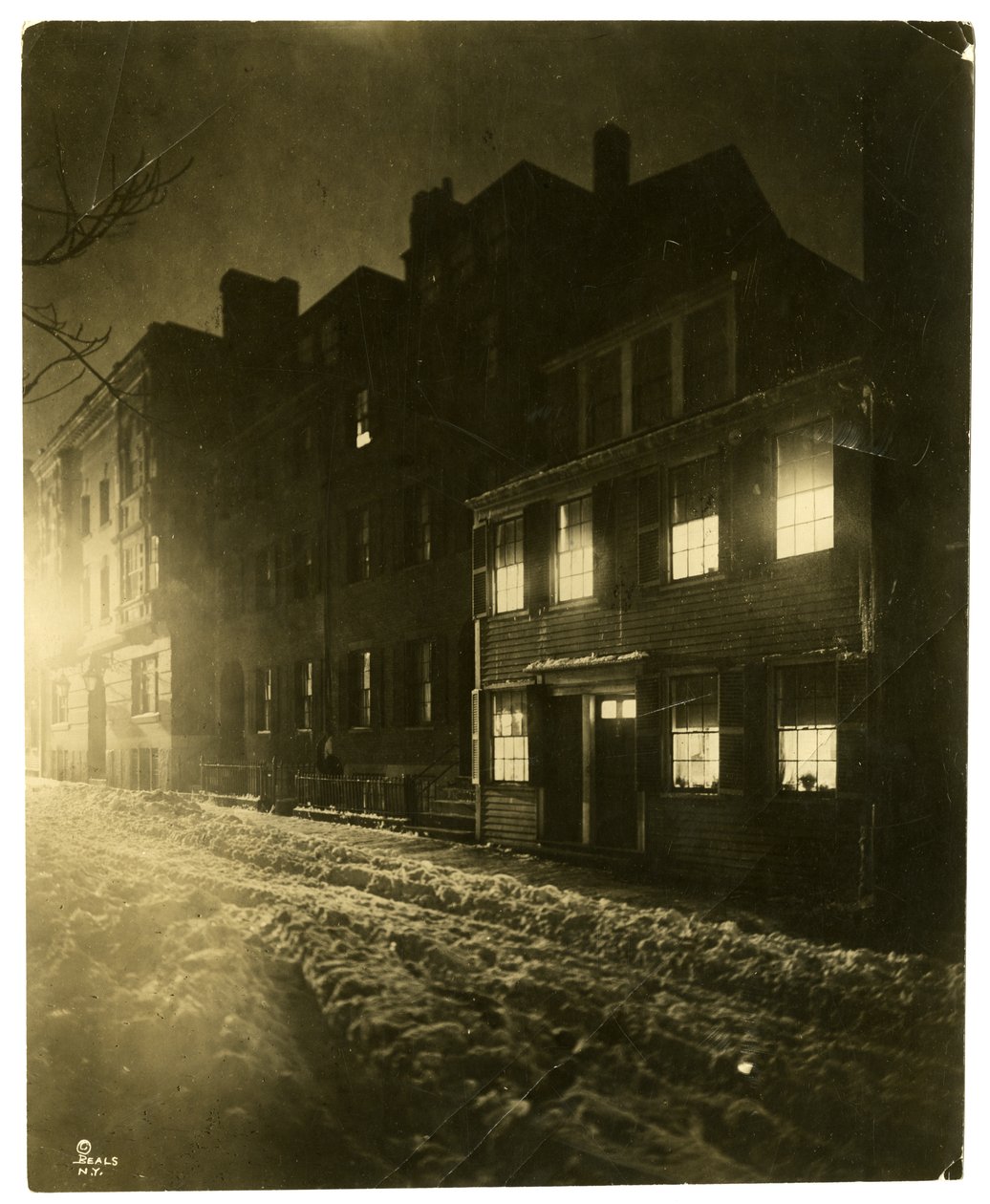 Rue Pinckney, Boston, Mass, États-Unis, vers 1902-10 - Jessie Tarbox Beals