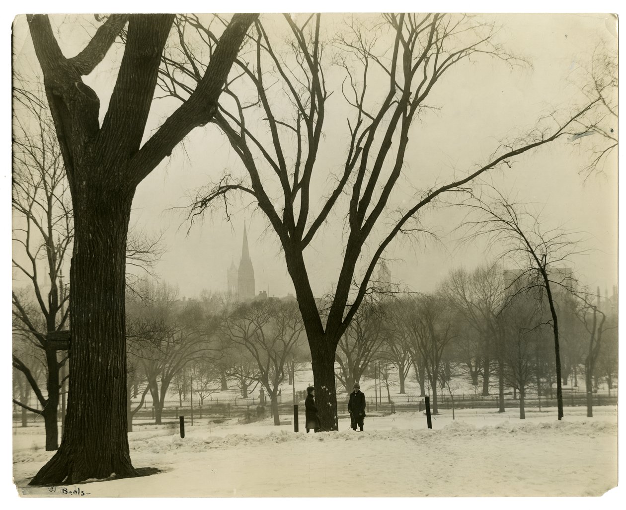 Le Common, Boston, USA, vers 1902-10 - Jessie Tarbox Beals