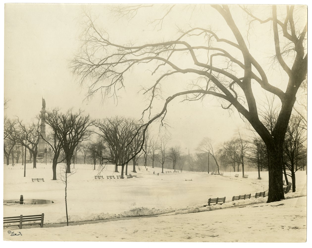 The Common, Boston, USA, vers 1902-10 - Jessie Tarbox Beals