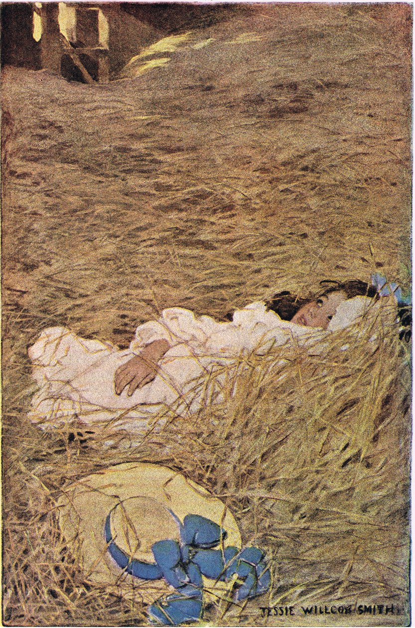 Une fille dans un grenier à foin, de 