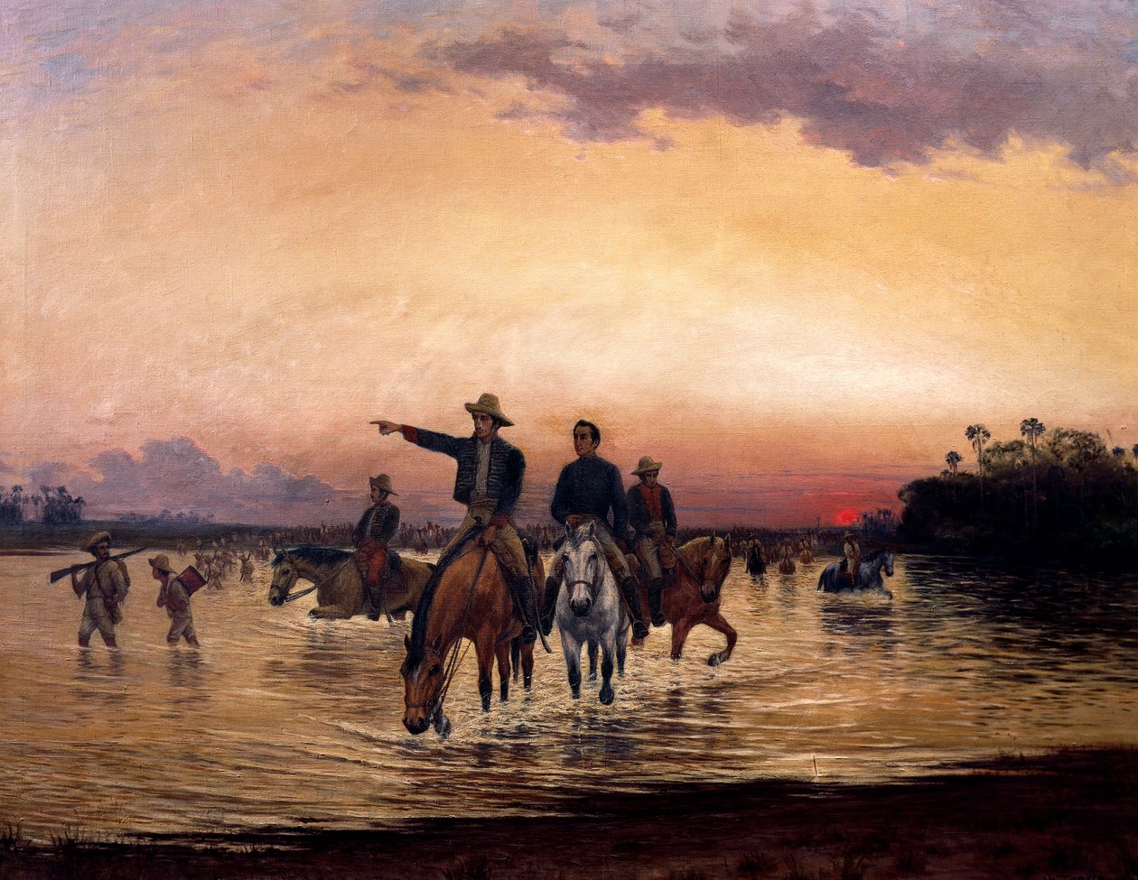 Simón Bolívar (1783-1830) et Francisco de Paula Santander (1792-1840), Colombie - Jesus Maria Zamora