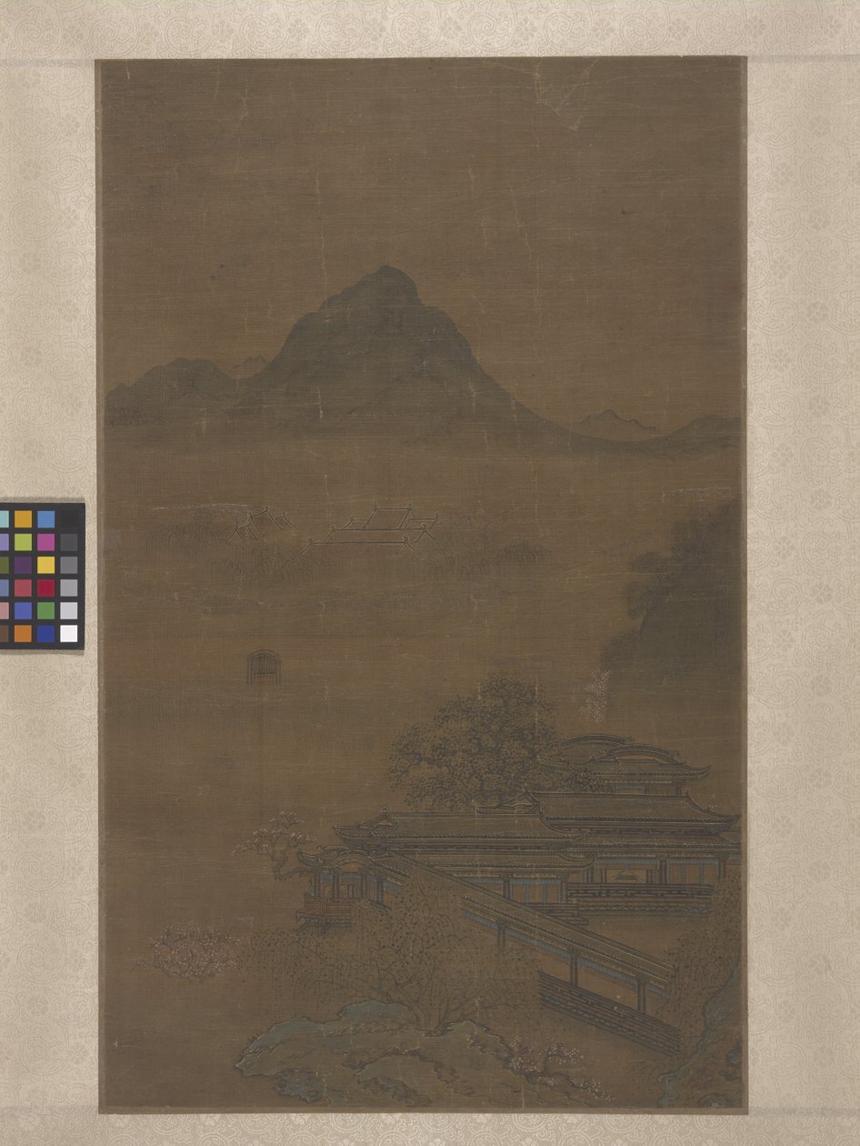 Pavillons palatiaux dans les brumes printanières - Jiang Yuan