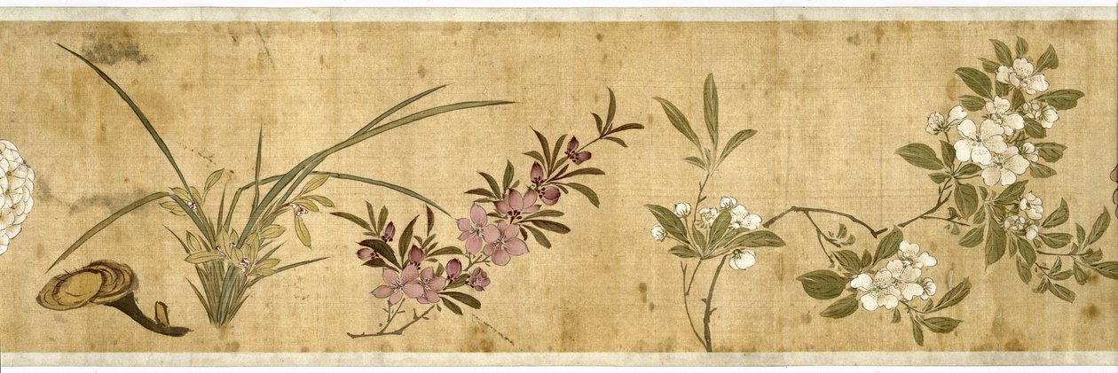 Cent fleurs, début du XVIIe siècle (détail) - Jiayan Chen
