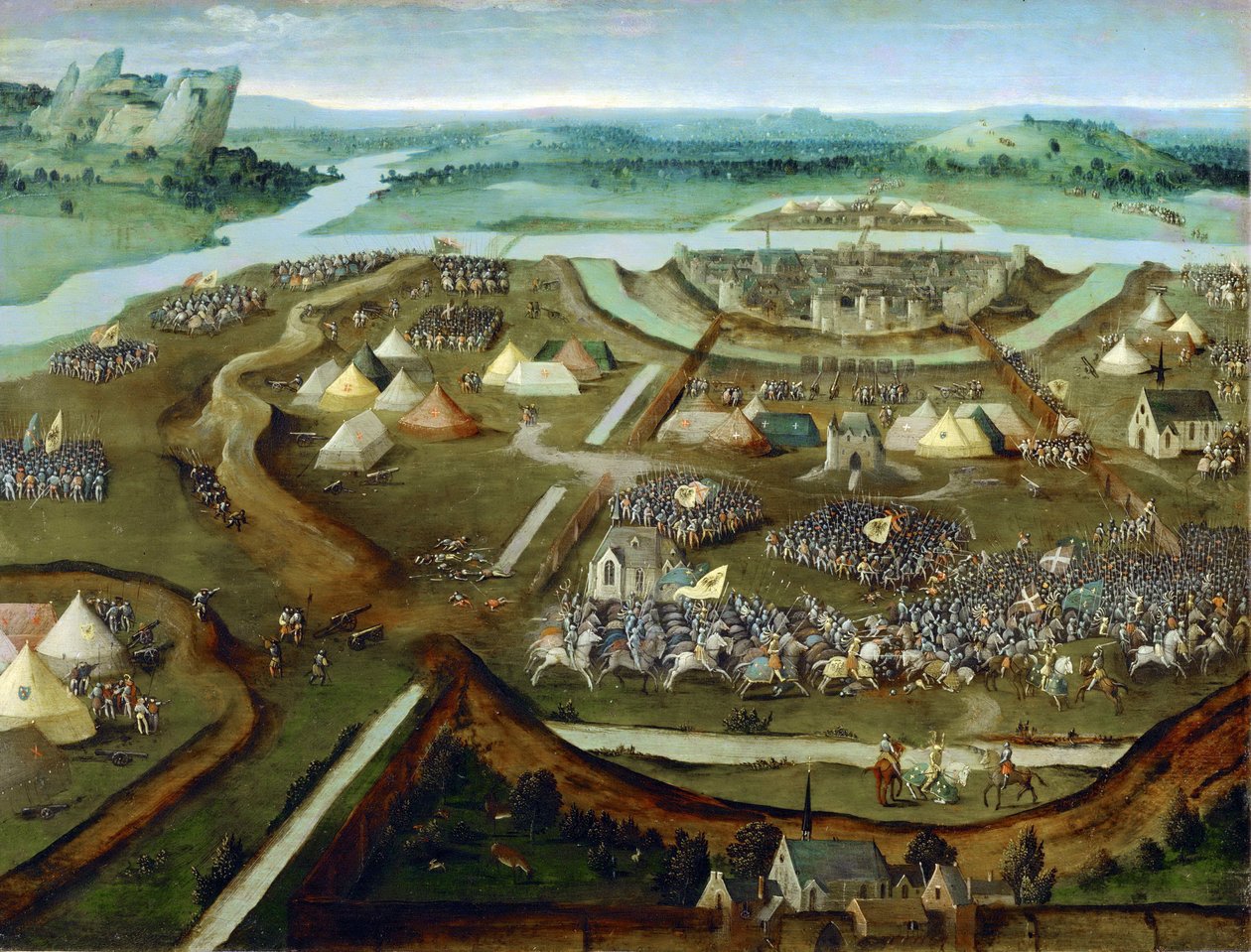 La bataille de Pavie - Joachim (follower of) Patenier or Patinir