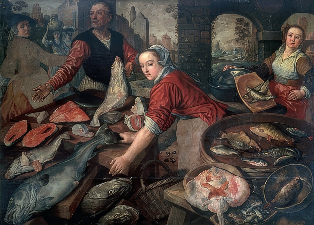 Marché aux poissons. 1570 - Joachim Beuckelaer