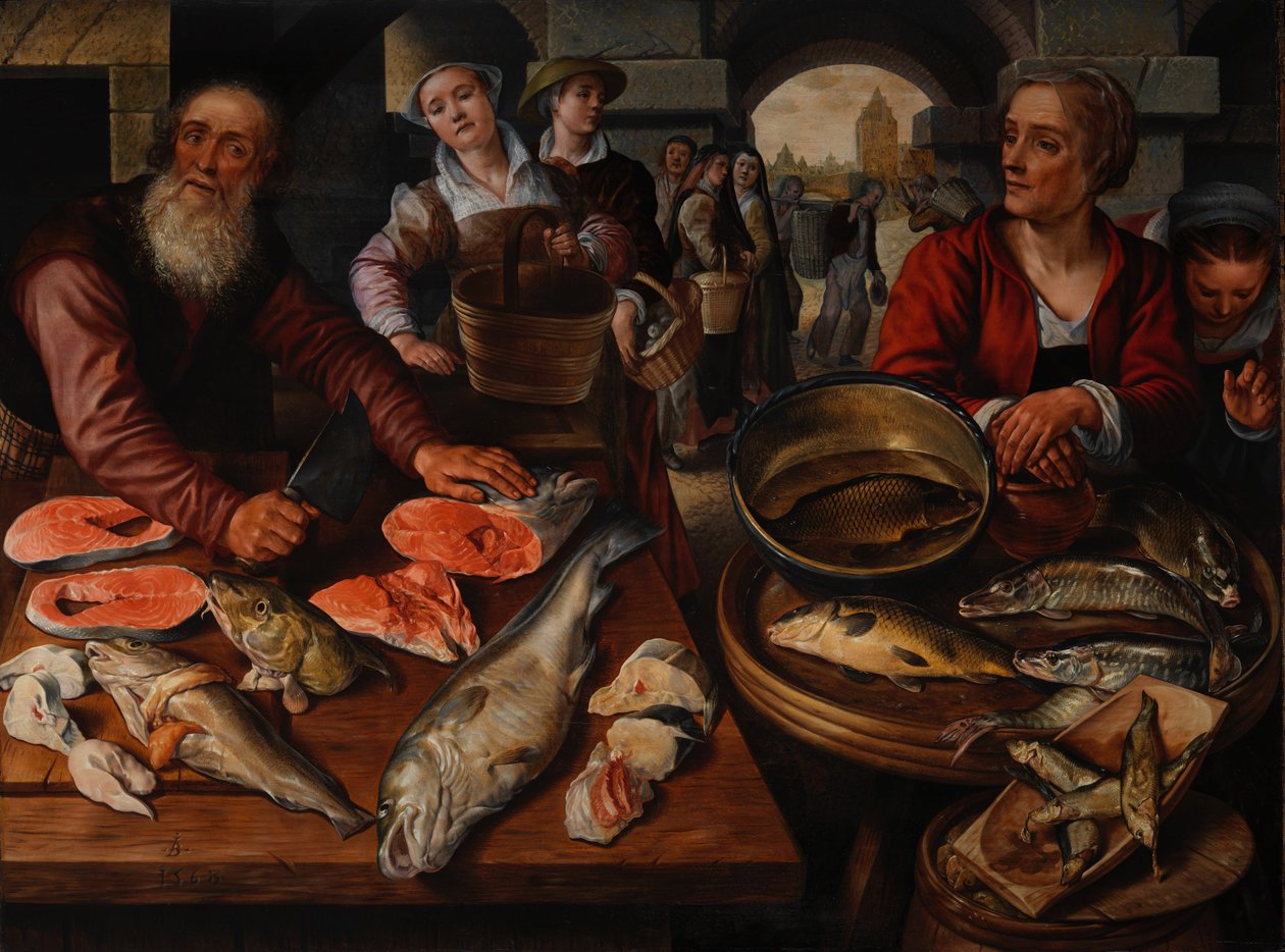 Marché aux poissons, 1568 - Joachim Beuckelaer