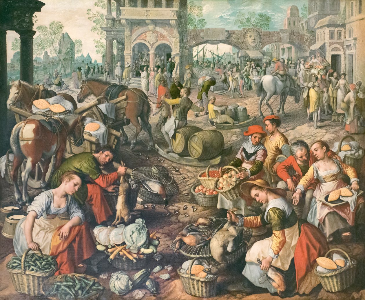Place du marché, Joachim Beuckelaer - Joachim Beuckelaer