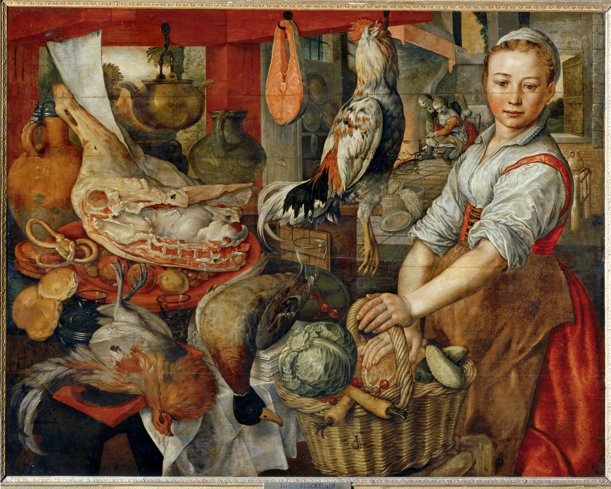 Interieure de cuisine … - Joachim Bueckelaer