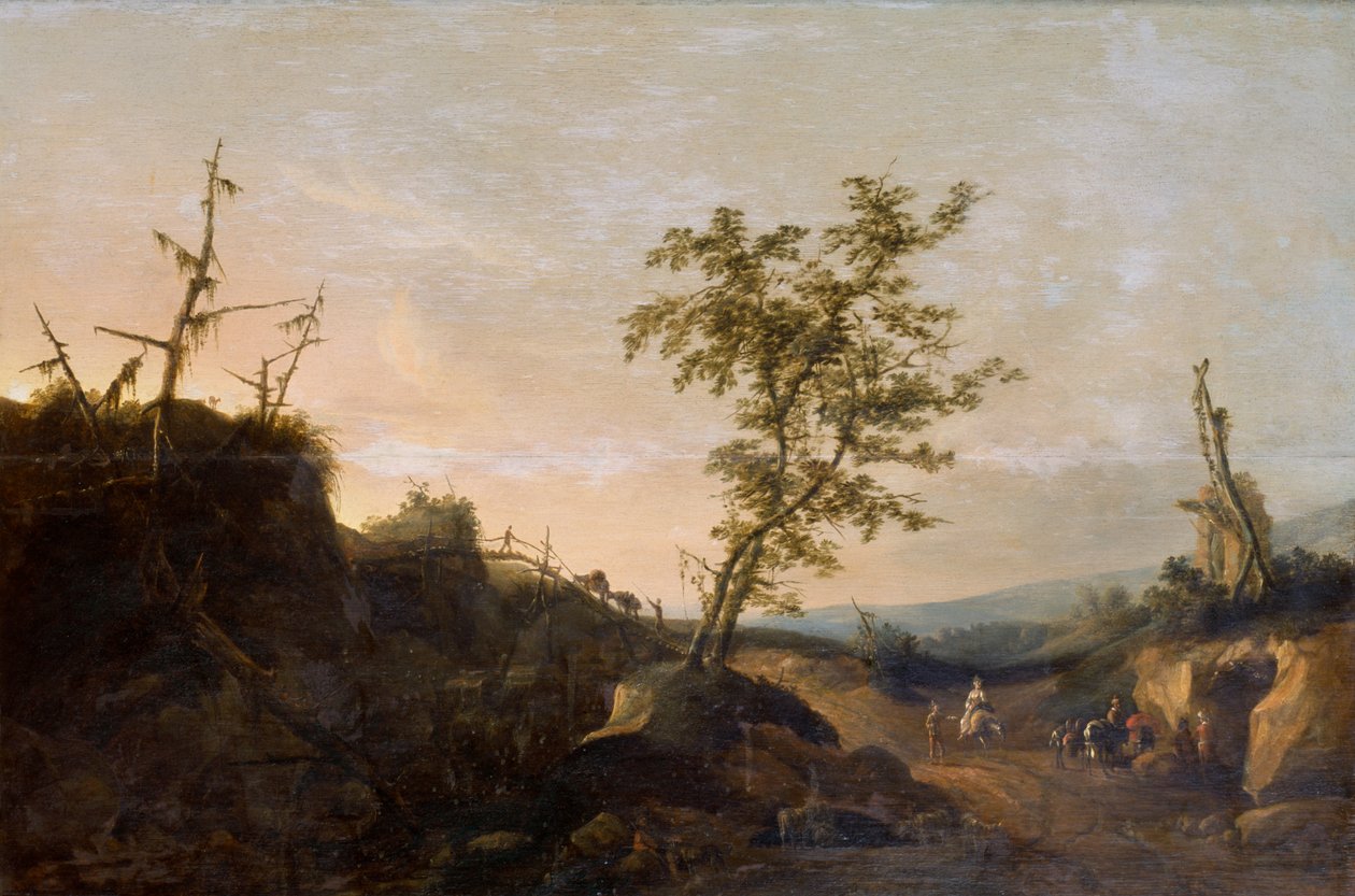 Voyageurs dans un paysage - Joachim Govertsz Camphuysen