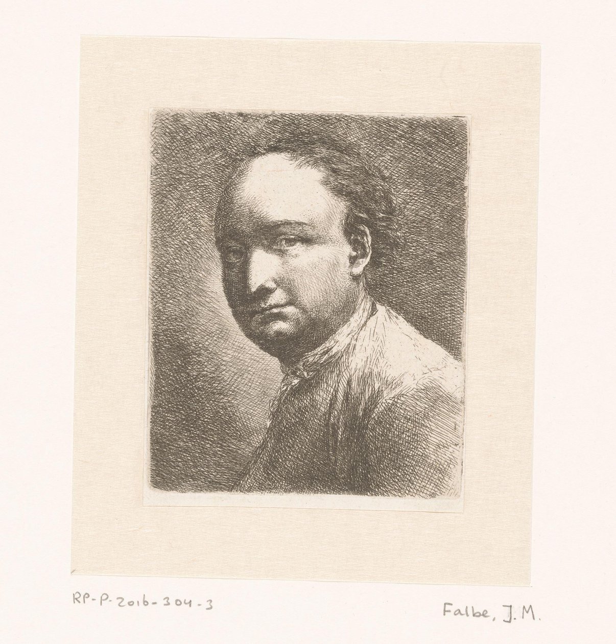 Portrait du peintre Johann Harper - Joachim Martin Falbe
